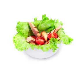 Beautiful caesar salad.