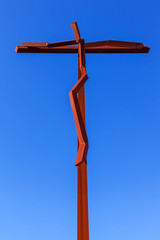 Close-up on the new High Cross near the Minor Basilica