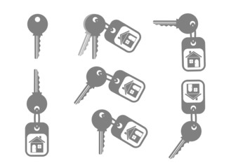 Key icons on white background