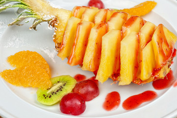 Fresh organic fruit salad