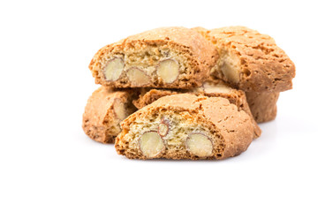 Italian cantuccini cookie with almond
