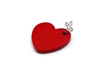 Heart with cross