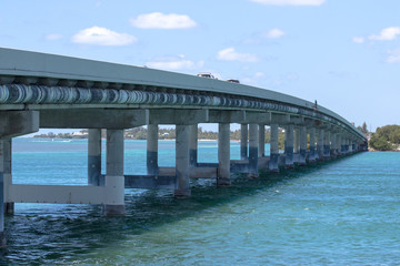 The bridge over the ocean. Road to Key West