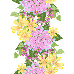 Seamless floral ornament