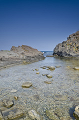 Beautiful  Bulgarian resorts landscapes in the shiny summer day