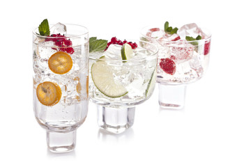 three cocktails