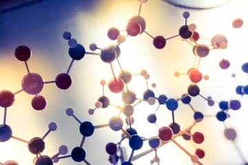 Science Molecule, Molecular DNA Model Structure, business teamwo