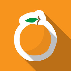 orange and long shadow