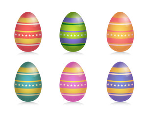 Easter eggs with pattern