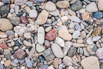 Texture of pebbles