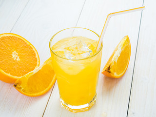 Orange juice in glass