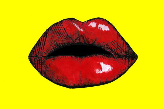 red lips