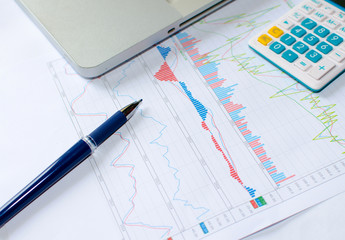 Obraz premium business graph