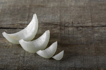 White Onion Slices