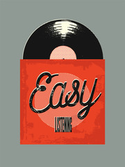 Retro poster style of music "Easy Listening".