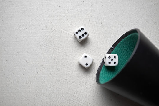 dices on table
