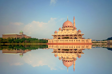 Putra Mosque is the principal mosque of Putrajaya, Malaysia.