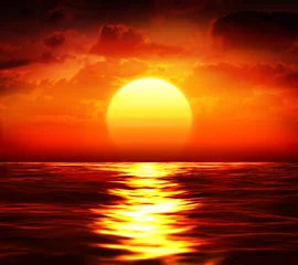  grote zonsondergang boven zee - zomerthema © Romolo Tavani