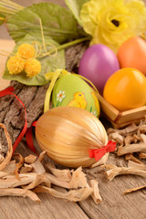 EASTER EGGS DECORATED AND COLORED