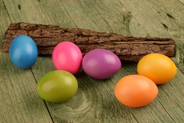 EASTER EGGS DECORATED AND COLORED