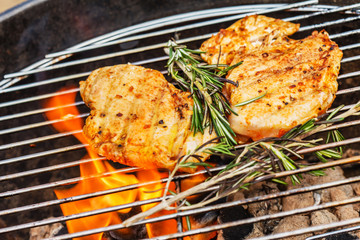 chicken on the barbecue
