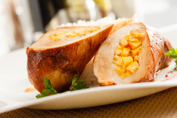 full chicken's breast with rice