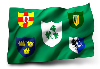 rugby flag of Ireland