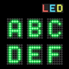 LED font