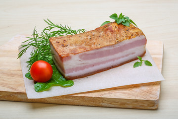 Raw bacon