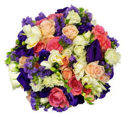 Naklejka premium Bridal bouquet of roses