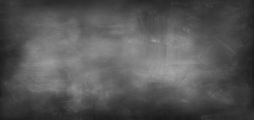 Blank grey chalkboard or blackboard texture background