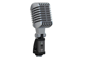 Fototapeta premium vintage retro microphone
