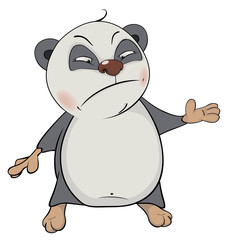 Bear. Panda. Cartoon