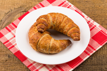 Fresh baked croissants