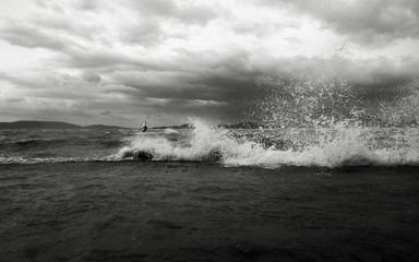Wooden path trough the lakes