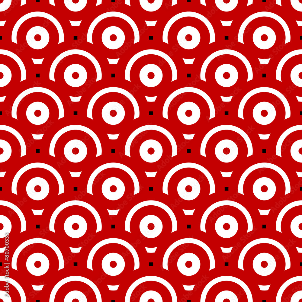 Fototapete seamless pattern with overlapping circles