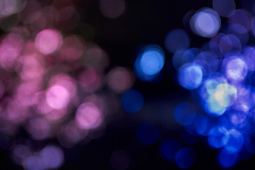 pink and blue lights blurred