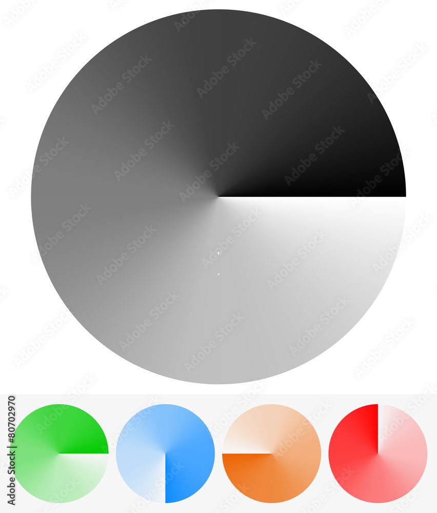Fototapete circular elements with transparency (opacity mask with gradient