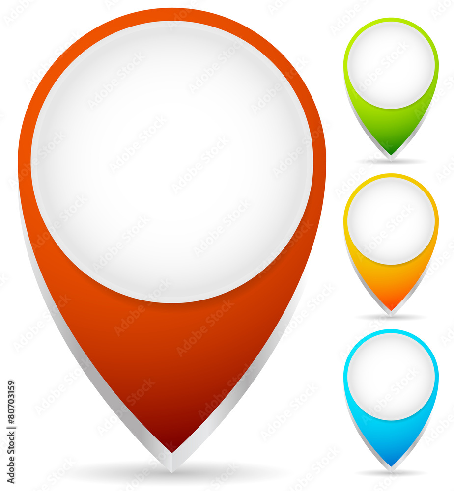 Aufkleber Map Marker, Map Pin Graphics