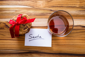 cookies and whiskey for santa