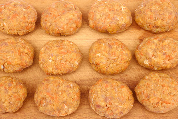 Cutlets on the kitchen chalkboard