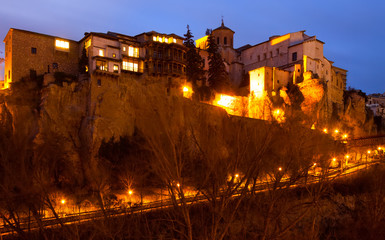 Fototapeta na wymiar Evening view of Cuenca. Spain