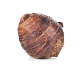 taro isolated on white background.
