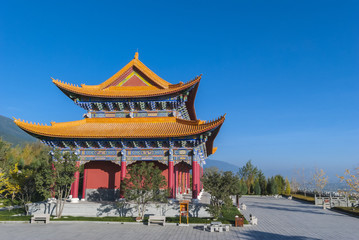 Obraz premium Main hall at Chongsheng temple in Dali of Yunnan Province