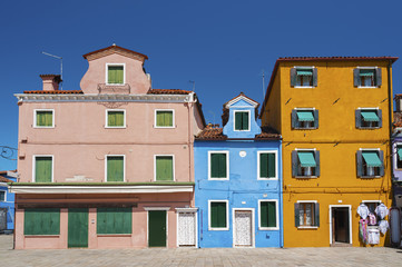 Obraz premium Colorful house in Burano island, Venice, Italy.