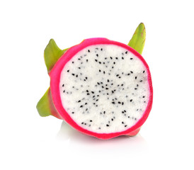 Dragon Fruit isolated against white background.