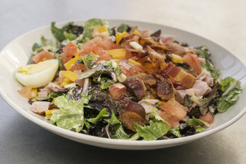 Chef salad with bacon