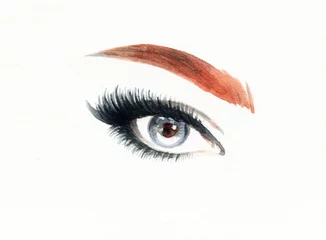 Rolgordijnen beautiful woman eye © Anna Ismagilova