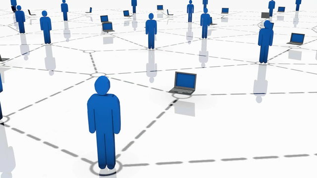 Loopable Network Animation w. LAPTOP