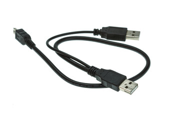 USB cable isolated on white